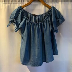 Love Culture denim blouse 